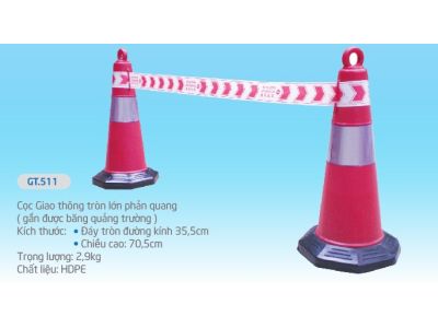 Cọc giao thông tròn lớn phản quang GT.511