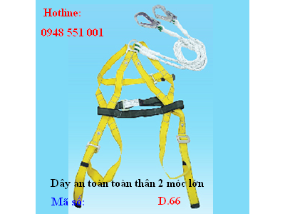 Dây an toàn toàn thân 2 móc lớn