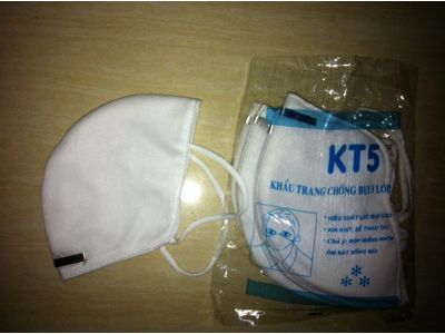 Khẩu trang vải KT5 kẽm ngoài