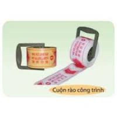 Cuộn rào công trình (lõi nhựa tay cầm)